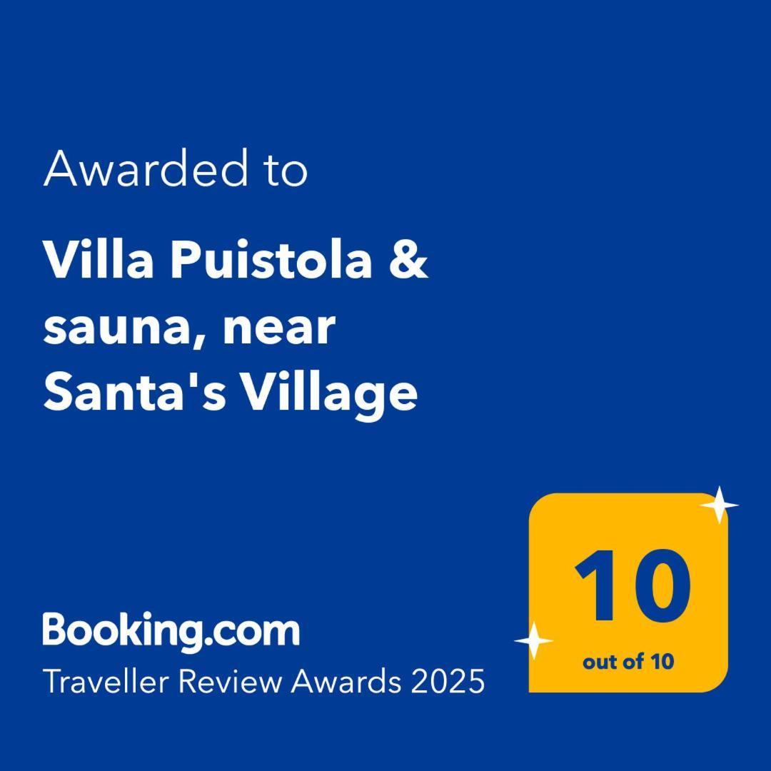 Villa Puistola & Sauna, Near Santa'S Village 로바니에미 외부 사진